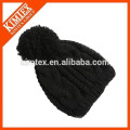 Neue Hip Hop slouch benutzerdefinierte gestrickte Pom Beanie Hut